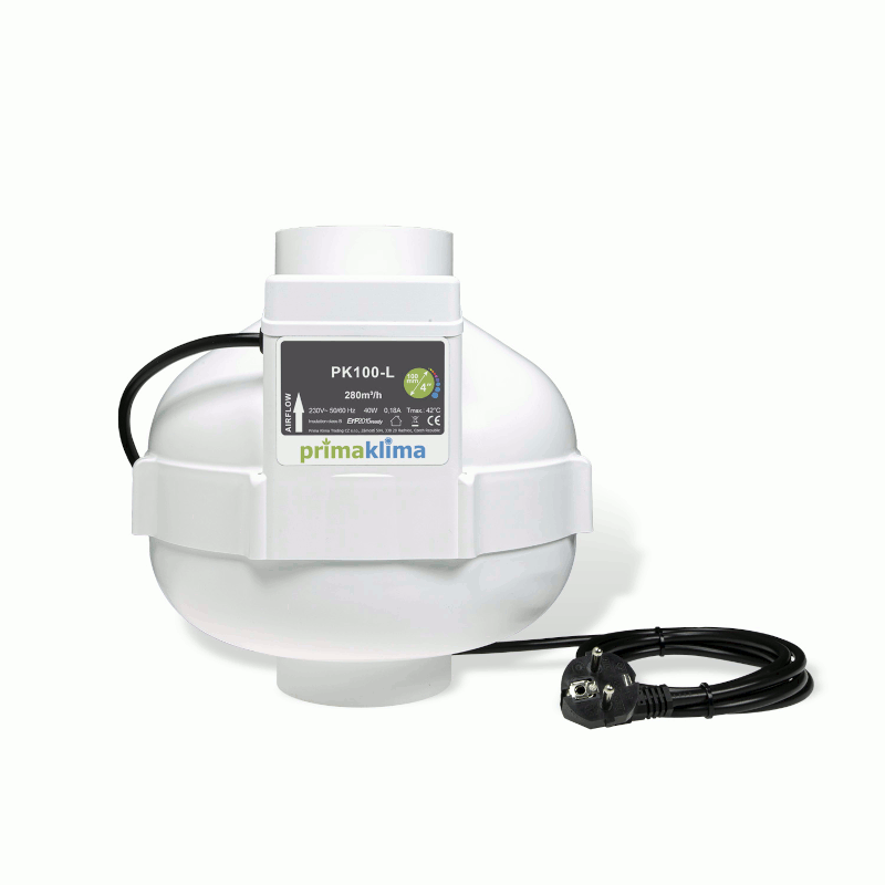 Prima Klima PK100-L 100mm 280m³/h Bild zum Schließen anclicken